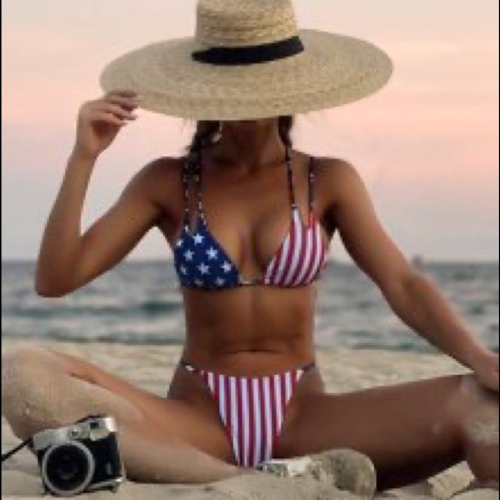 American flag bikini